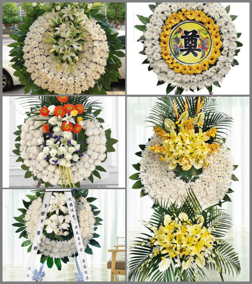 山西长治武乡县贾豁乡凤台坪村花圈速递